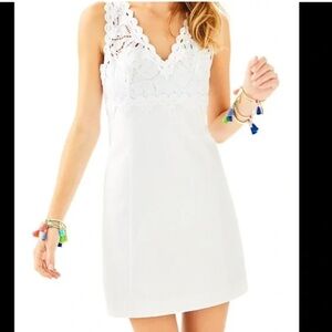 Lilly Pulitzer Sandi Stretch Shift Dress in Resort White